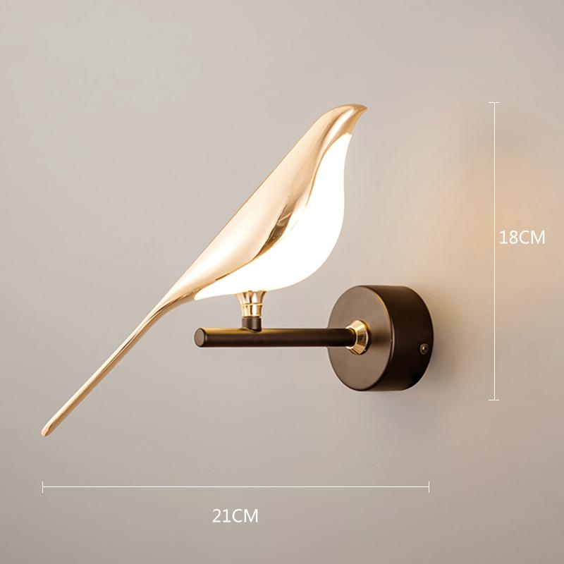Nordic Magpie LED Wall Lamp For Home Living Room Bedside Kitchen Sconce Wall Light Indoor Decor Lighting