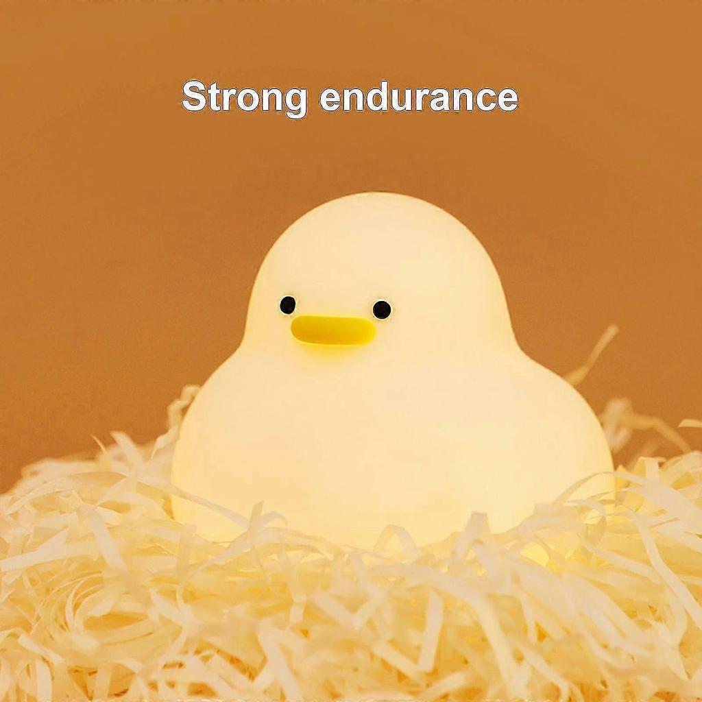 Silicone LED Night Light, Soft Light, Bedroom Bedside Lamp, Durable, Child/Baby Gift, Touch-Sensitive, USB Rechargeable