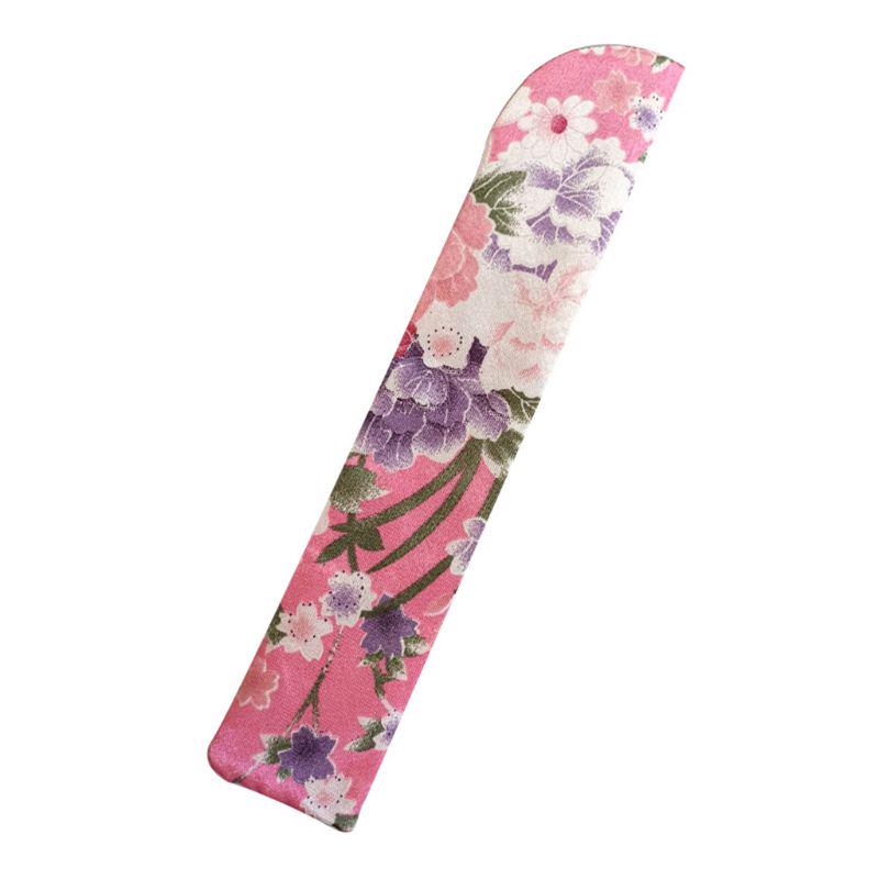 New Japanese Flower Pocket Folding Hand Fan Round Circle Party Decor Gift Dropshipping