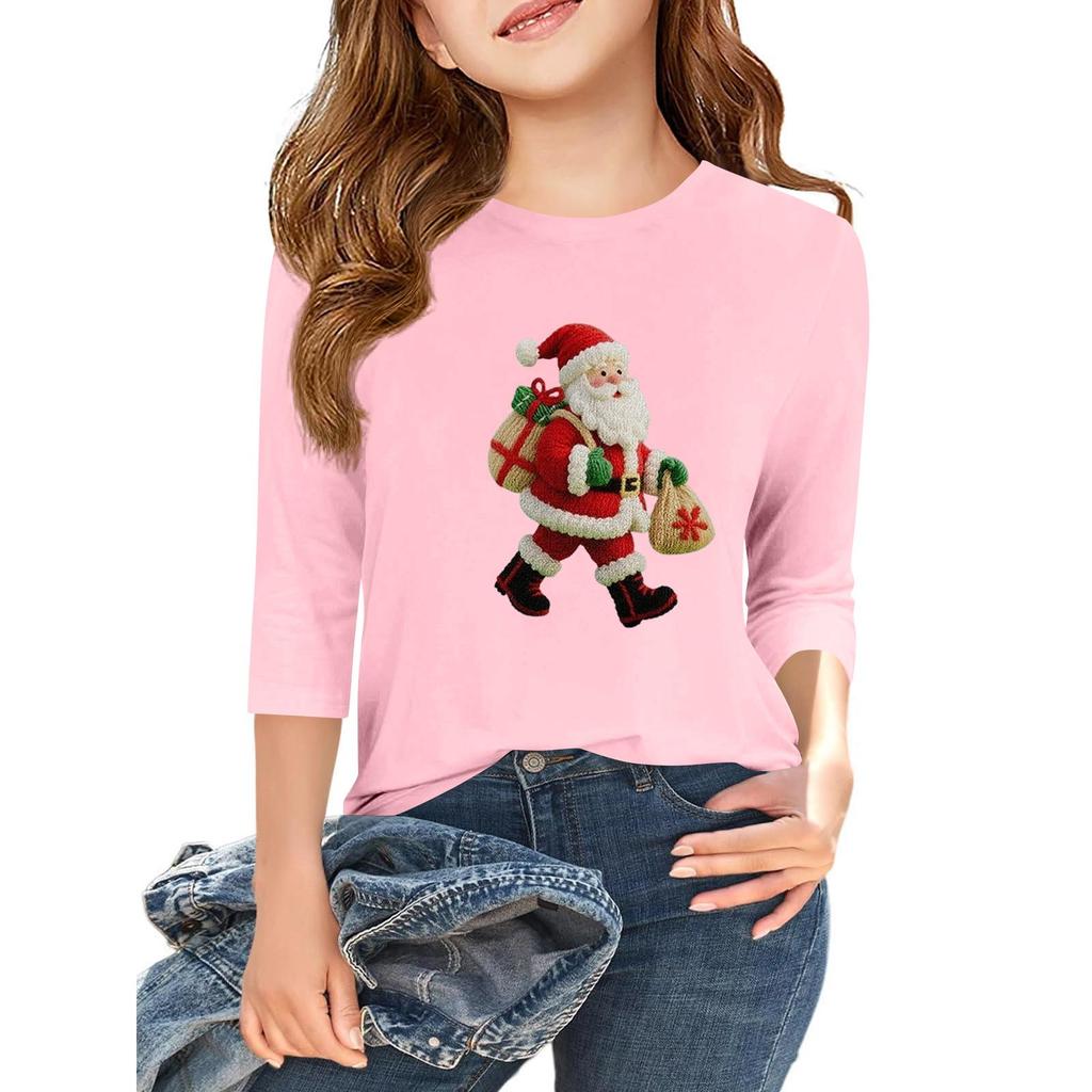 Dětské ležérní tričko s 3/4 rukávem a potiskem ke Dni nezávislosti, s kulatým výstřihem