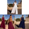 Tuta da donna in tessuto poliestere con design a blocchi di colore per eleganti serate e feste