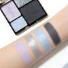 4-Farben Glitzer Matte Lidschattenpalette | Weiß-Graue Nuancen, Hochpigmentiertes Langlebiges Augen-Make-up für den Täglichen Gebrauch & Partys
