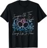 Imagine Hippie People Living Life In Peace and Love T-Shirt