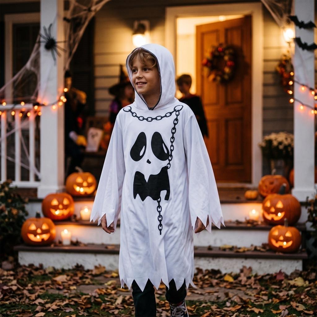 Kids Halloween Costume Cape In the Dark Party Outfit
