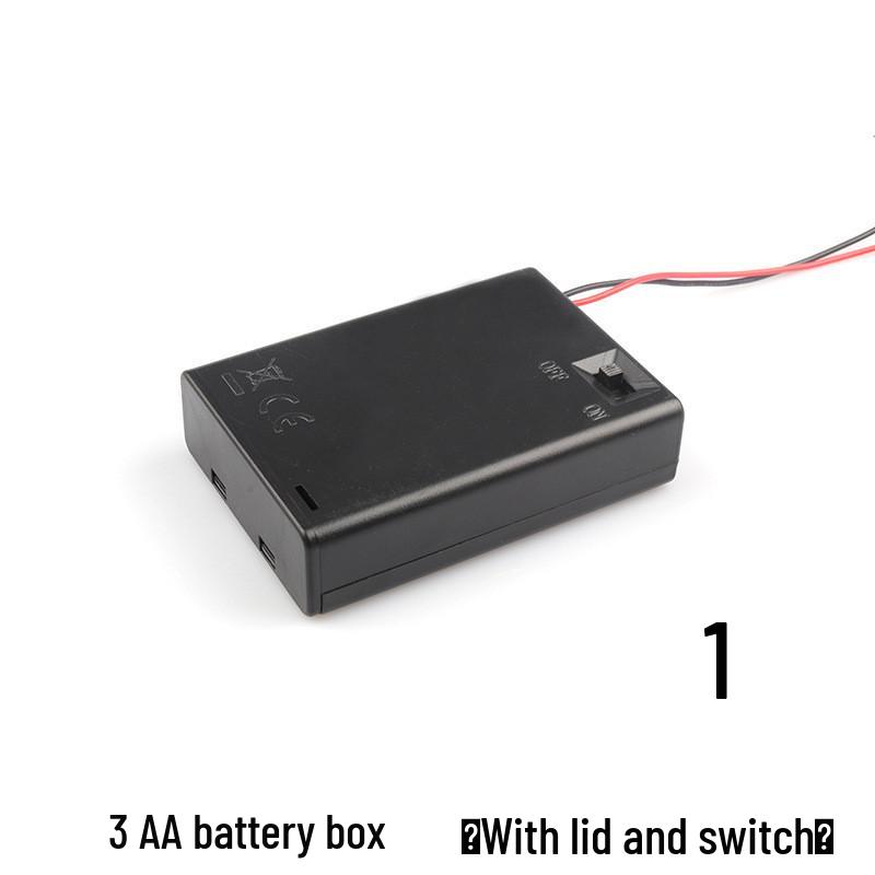 Size 5/18650 Battery Holder with Switch & Lead Wire for DIY Science Projects