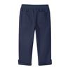 Women's Fashionable Solid Color Work Pants Elastic Waist Pocket Casual Jogging Cropped Pants