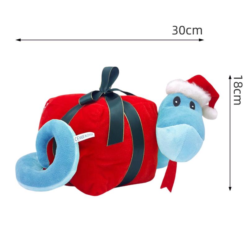 Snake Christmas Zodiac Doll Plush Toy Stuffed Animal Pp Cotton Gift Festive