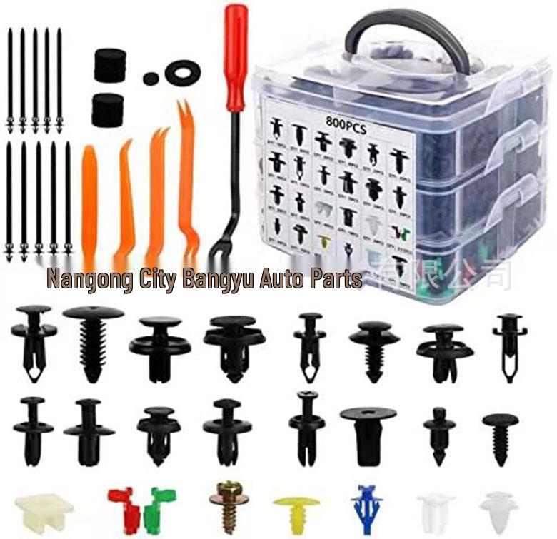

835 шт. Набор пластиковых винтов, расширительных заклепок для подкрылка бампера автомобиля
