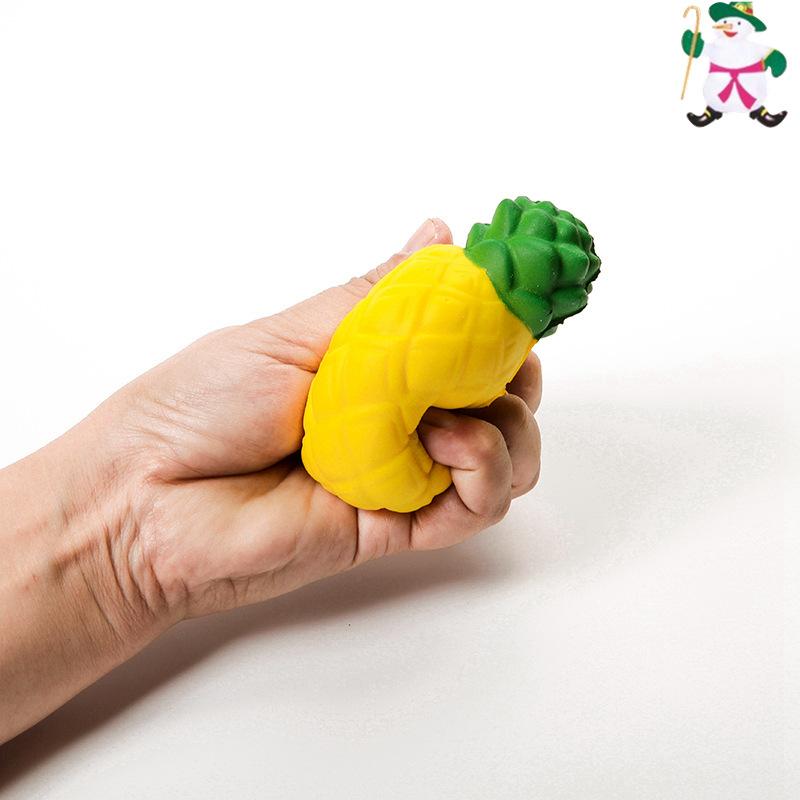 Non-toxic Soft Simulated Pineapple Squishy Toy Slow Rebound Squeeze Stress Relief Toy for Office Desk Decor