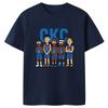 SGA Trend Brand Design Men's and Women's Playoff OKC Fans with The Same Short-sleeved T-shirt Pure Cotton Basketball Sports Top
