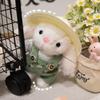 Handmade Keychain Bag Accessory Plush Gardener Rabbits Keychain Charm Portable Key Rings Adornment Bag Ornament