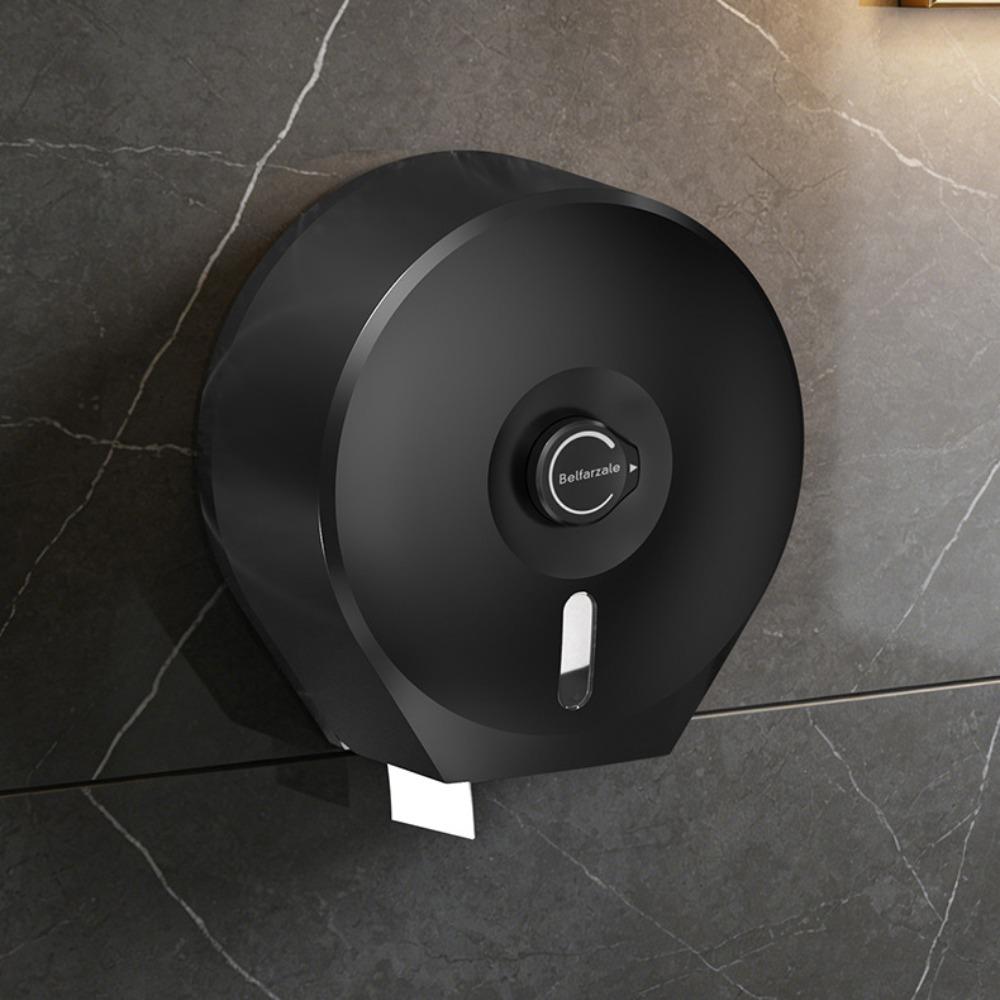Wall Mounted Large Roll Paper Holder No Punching Toilet Paper Dispenser Hotel Room