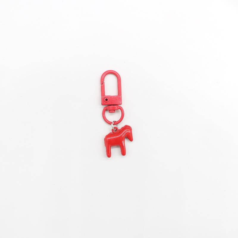 Creative 3D Horse Pendant Keychain - Lucky Girl Bag Charm