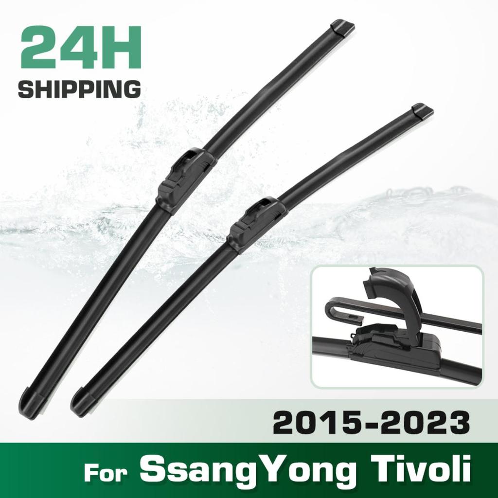 For SsangYong Tivoli 2015-2023 2016 2017 2018 2019 2020 2021 Wiper Front Wiper Blades Windshield Windscreen Window Brush 24"+16