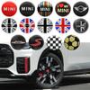 4Pc 52mm Car Wheel Center Hub Caps Badge Sticker Emblem Decals Accessory For Mini Cooper F54 F55 F56 F57 F60 R56 R57 R58 R59 JCW H11