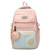 Schoolbag Burden Reduction Ridge Protection Large Capacity Middle School Student Schoolbag Simple Commuter Backpack High Value Women Large Capacity