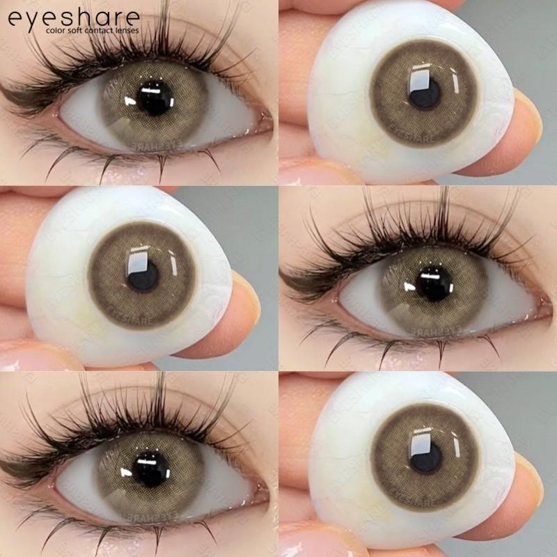 EYESHARE 1 пара контактных линз серии Brazilgirl Цвет Кристалл Натуральные линзы Softlens Годового использования