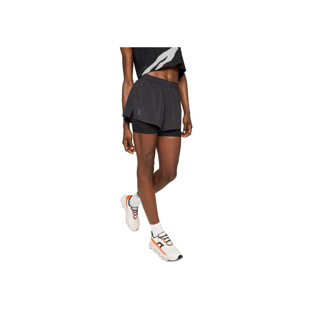 On Pace Shorts Lightweight Breathable Eco-Friendly Comfortable Sports Shorts Unisex Shorts Black 1WE10250553
