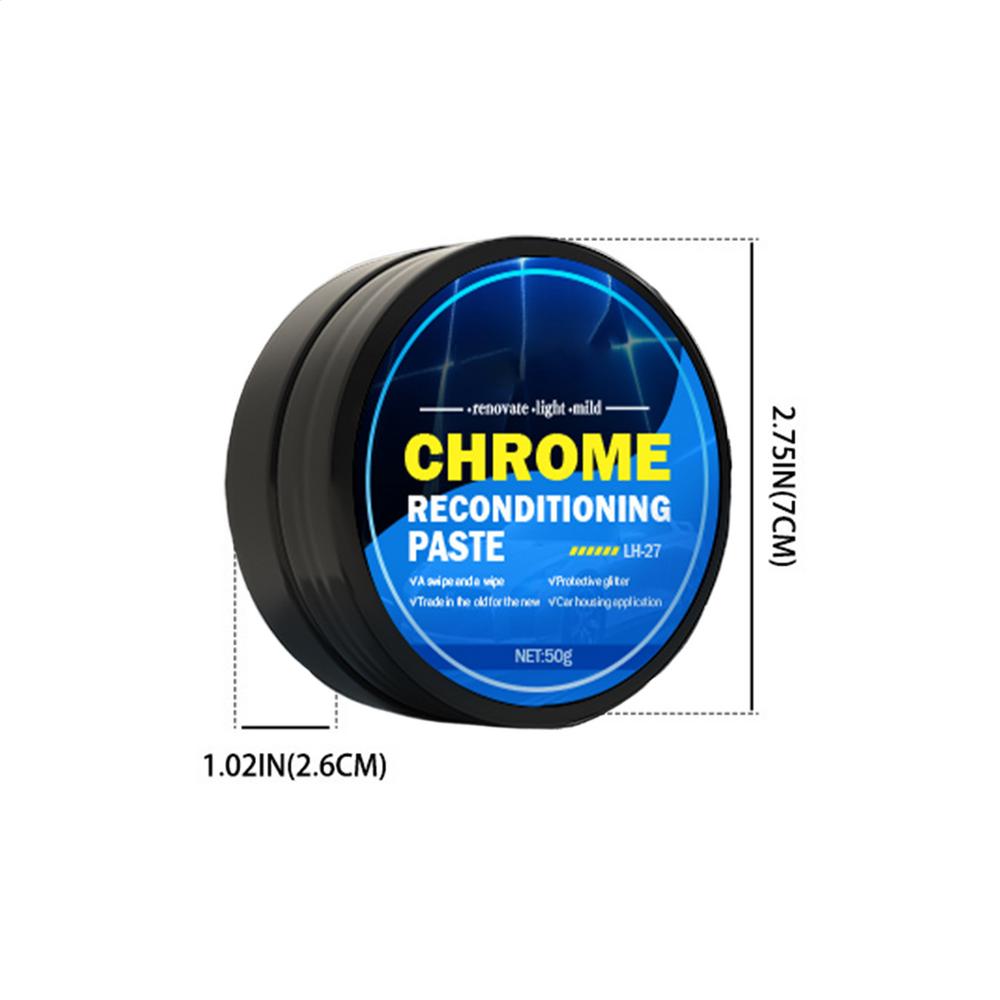 

Chrome Polishing Cream Rust Remover Metal Polishing Chrome Restorer Effective All-Purpose Chrome Cleaner Metal Gloss Polishing