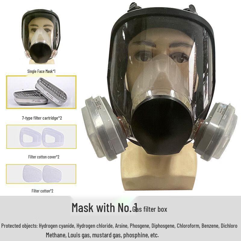 Brangdy Full Face Dust and Chemical Respirator Mask 1