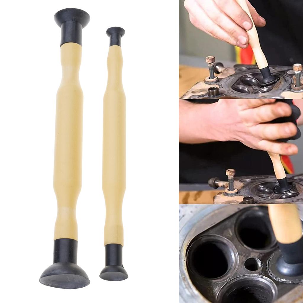 Valve Lapping Tool set Double Ended Designs Manual Wooden Handle Valve Lapping for Efficient Engine Maintenance & Repair