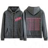 Shakira Las Mujeres Ya No Lloran  Tour Print Zipper Hoodie Men Women Fashion Casual Loose Aesthetic Trend Zip Up Jacket Coat