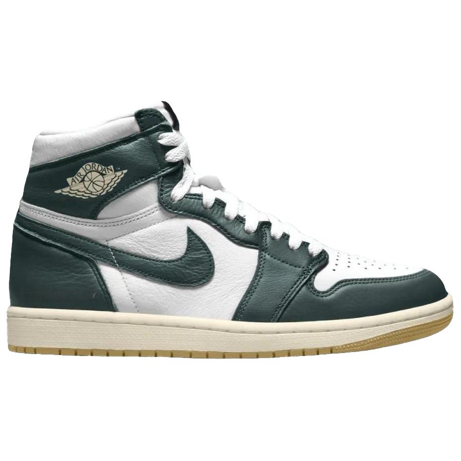 Air Jordan 1 Retro High OG Fir Pro Green Women Sneakers Pale-Ivory Coconut-Milk FD2596-101
