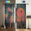 War Between Cats Humans Printed Curtain Home Decor Window Treatment Bedroom Kitchen Living Room Curtains Made Of Polyester With Rod Pocket Great