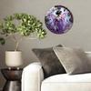 30cm Round Glass Wall Clock with a Surface That Resists Smudges and Stains