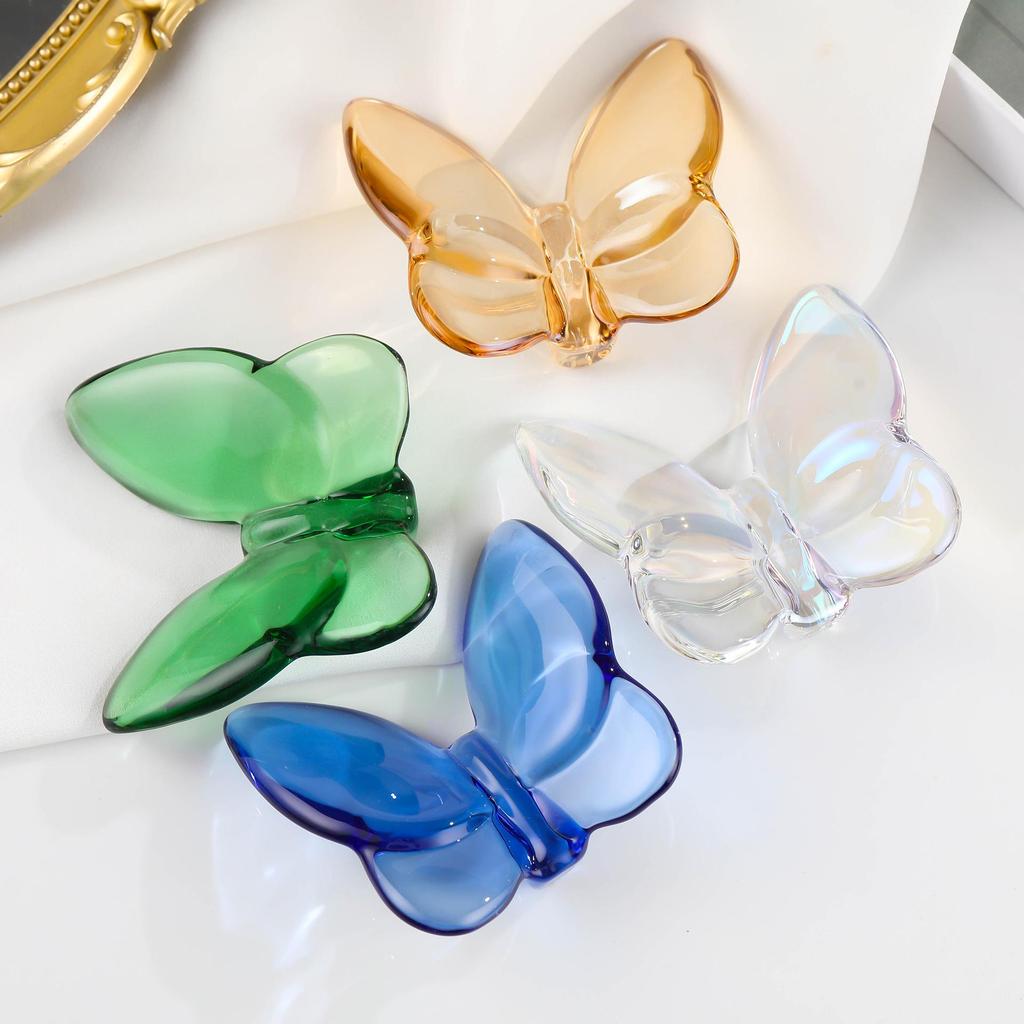 Creative Crystal Butterfly Ornament - Large Butterfly Design for Desk, Wedding, or Anniversary Decor