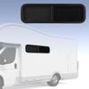RV Push Pull Window Rounded Corner Waterproof UV Proof Sealed Black Powder Coating for Camper Engine