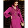 New Middle East Dubai Beads Embroidery Lace-up Dress Diamond Studded Lace up Dress