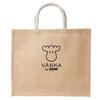 VASKA by Moz Large Tote Bag, Large Capacity, Nordic Swedish Elk Design, Women's Walking Tote, Jute, VSJJ-03A, Natural
