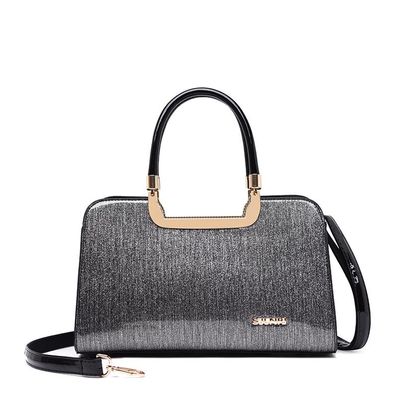 

SCIONE Осень и зима Новые сумки Женская сумка через плечо 33.5cm*10cm*20cm темно серый