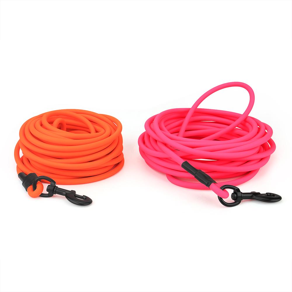 Guinzagli per Animali Domestici in PVC 5m 10m Guinzaglio per Cani di Taglia Grande Addestramento al Richiamo Tracciamento Obbedienza Guinzaglio Lungo Impermeabile