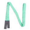 Poliesterowy pas do podnoszenia, pas do zawiesi, przemysłowy, do żurawi, płaski, wytrzymały, udźwig 4409 funtów, 13,12 stopy, 2 pętle, klamra, zielony