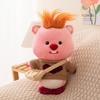 Plush Animal Loopy Soft Short Fur Pp Cotton Filling For Children Dolls Gift
