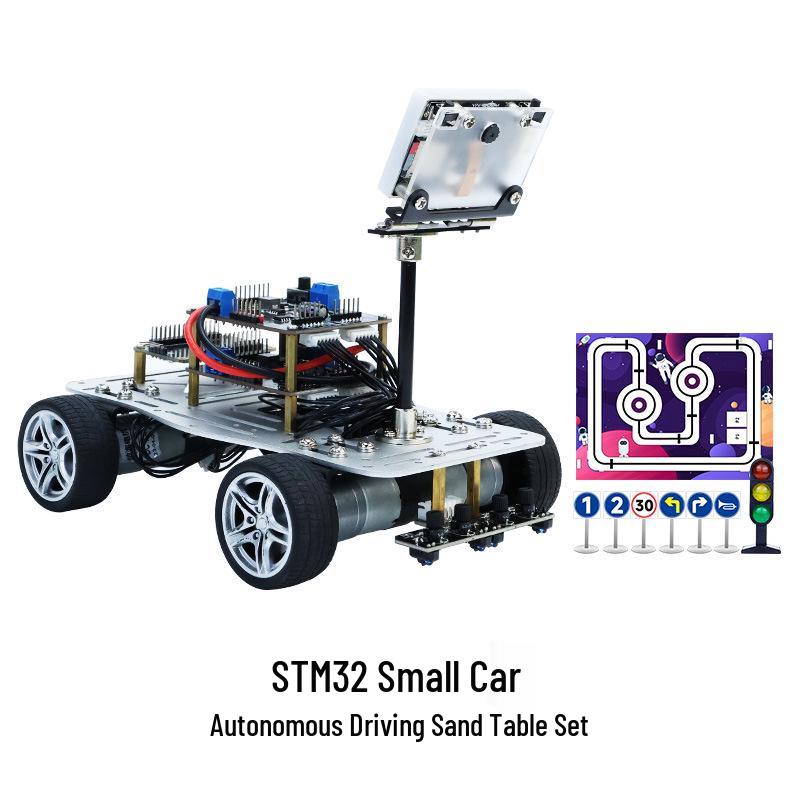 Автономный автомобиль STM32 AI Vision с полноприводным шасси и электрической системой K210 Small Car
