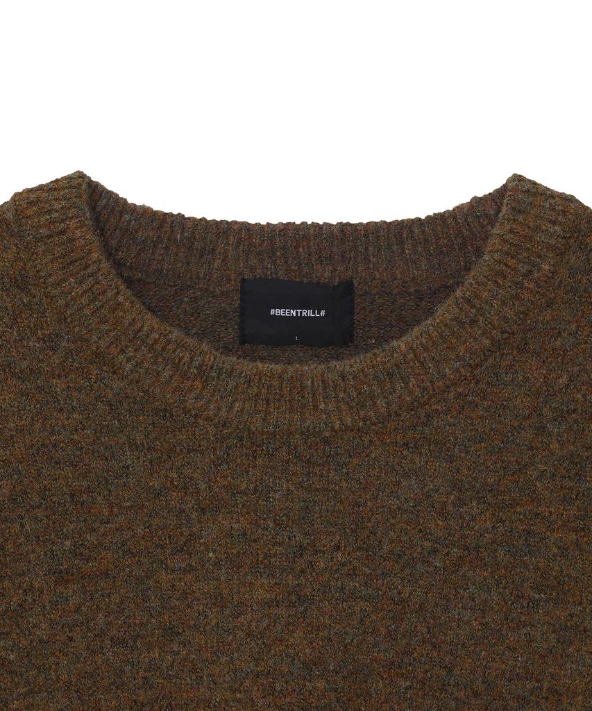 BEENTRILL Essentials Hashtag Logo Knit (Khaki)