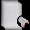 4Pcs Sewing Plastic Canvas Sheets White Mesh Sheets for DIY Embroidered Woven Crafts 30*20cm