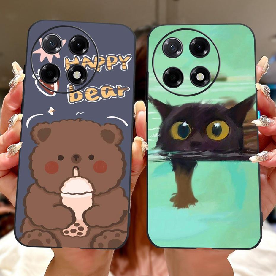 New Design Phone Case For Tecno Camon 30S Pro Camon30S CLA5 CLA6 Black Silicon Soft TPU Back Cover For Camon 30S 30SPro 4G