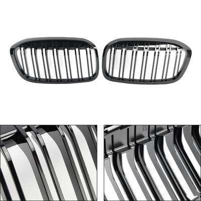 2PCS Negro Brillante Parrilla de Riñón Delantera Rejilla Apto para BMW Serie 2 F45 F46 2018-2021