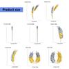 Elegant Wheat Sheaf Brooch Pin Exquisite Wheat Ear Lapel Pin Embellished with Sparkling Stones for Women Girls