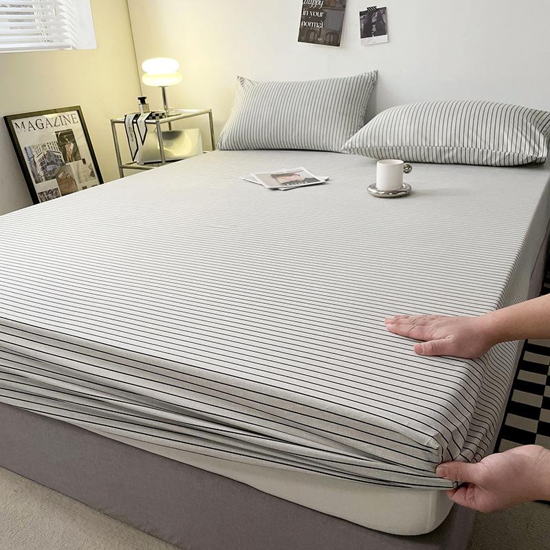 New Skin Friendly and Non Printed Style Bed Sheet, Solid Color, Simple and Dust-proof Bed Cover, Ximengsi Bed Protective Cover Hair