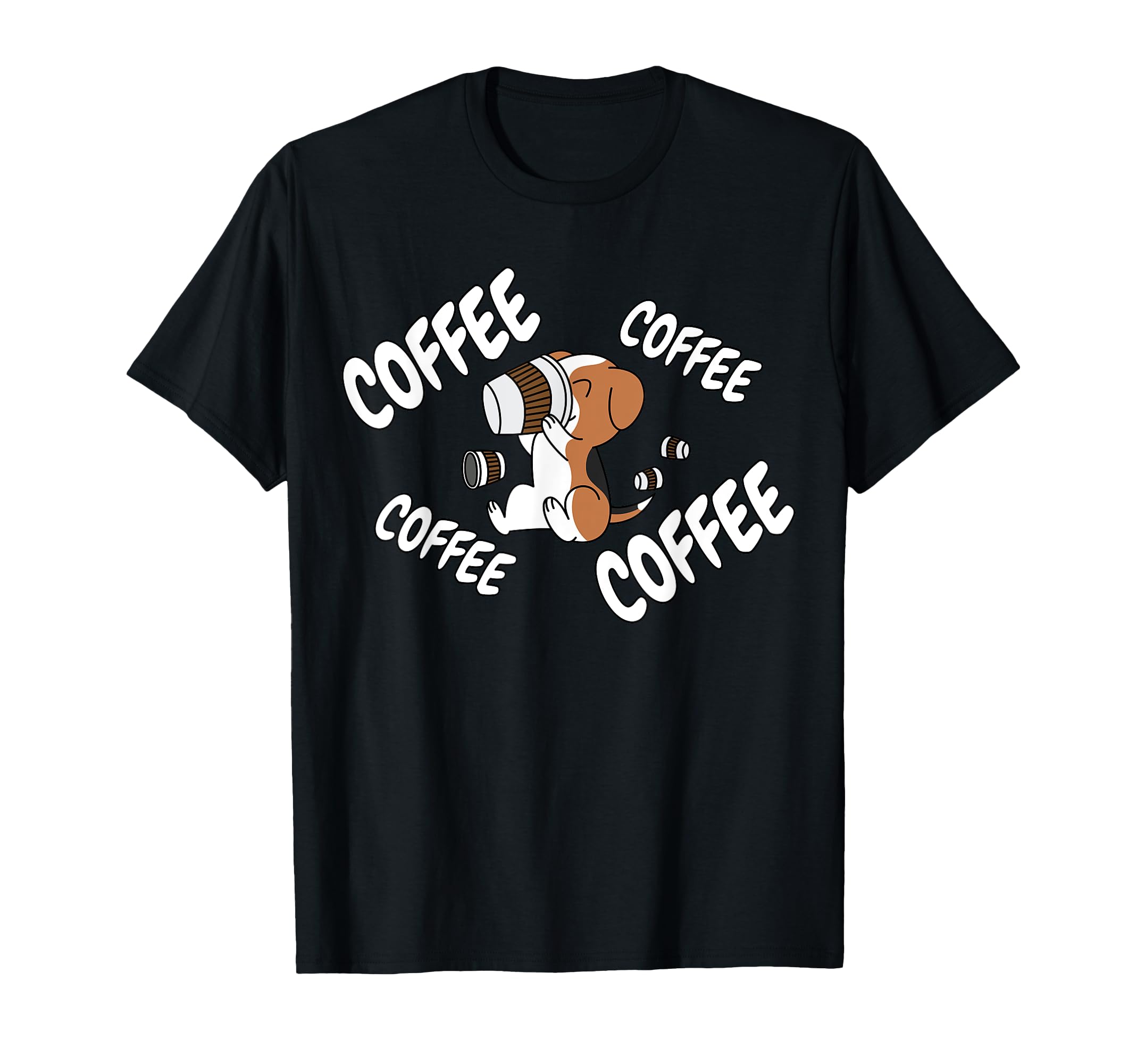 

Coffee Beagle T-Shirt чорний