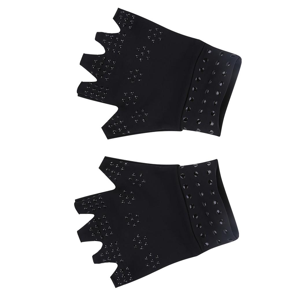 1 Pair Fingerless Gloves Unisex Nylon Compression Gloves Breathable for Daily Living Nude