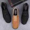 Fashion Men Shoes Lace Up Handmade Casual Men Shoe Design Lace Up Sneakers Man Genuine Leather Soft Shoes Men Oxfords Shoes