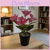 Simulation Yulania Denudata Potted Plant With Plastic Material For Home Decor And Photography