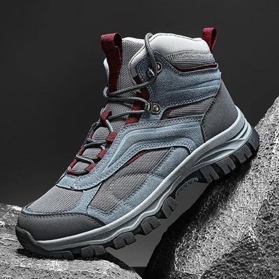 Stivali da Trekking da Uomo Moda Casual Stivali Alti alla Caviglia con Lacci Outdoor Antiscivolo Stivali da Trekking per Uomo Stivale Sportivo Alto