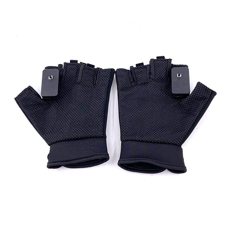 LED Wolverine Handschuhe & Dreifarbige Leuchtbogen-Brille für Bühnen- und Barauftritte